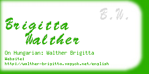 brigitta walther business card